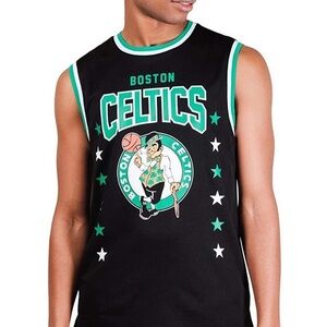 Boston Celtics NBA Black and Green Jersey